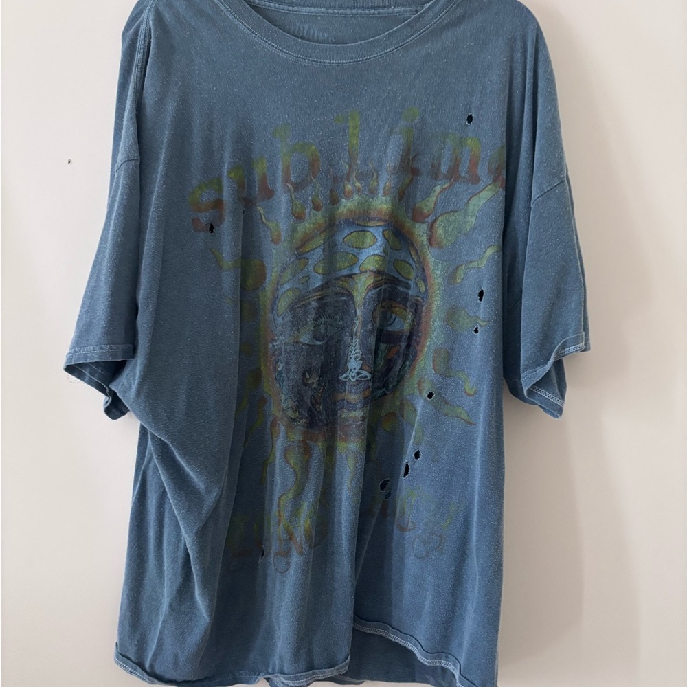 Blue SUBLIME Graphic Men's Shirt